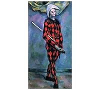 ArtPlaza Cezanne Paul - Harlequin Panneau Décoratif, Bois, Multicolore, 50 x 1.8 x 100 cmAS92108