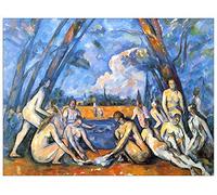 ArtPlaza Cezanne Paul-Large Bathers II Panneaux Decoratifs, Bois MDF, Multicolore, 80x60 Cm