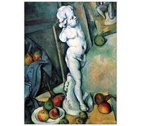 ArtPlaza Cezanne Paul-Still Life with Cherub Panneaux Decoratifs, Bois MDF, Multicolore, 60x80 Cm