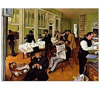 ArtPlaza Degas Edgar - The Cotton Exchange Panneau Décoratif, Bois, Multicolore, 80 x 1.8 x 60 cmAS93100