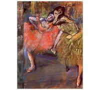 ArtPlaza Degas Edgar - Two Dancers Behind The Scenes Panneau Décoratif, Bois, Multicolore, 60 x 1.8 x 80 cmAS93117