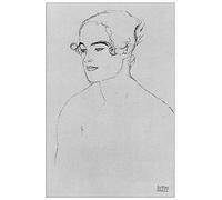 ArtPlaza Klimt Gustav-Image of a Girl Panneaux Decoratifs, Bois MDF, Multicolore, 60x90 Cm