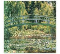 ArtPlaza Le Pont Japonais - (Monet) Panneau Décoratifs, Bois, Multicolore, 70 x 1.8 x 70 cm AS10075