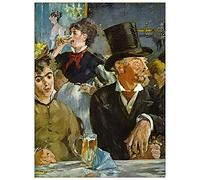 ArtPlaza Manet Èdouard - Cafe Concert Panneau Décoratif, Bois, Multicolore, 60 x 1.8 x 80 cmAS92224