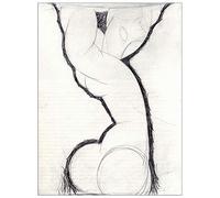 ArtPlaza Modigliani Amedeo-Caryatid Panneaux Decoratifs, Bois MDF, Multicolore, 60x80 Cm