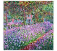 ArtPlaza Monet Claude - Artists Garden Panneau Décoratif, Bois, Multicolore, 100 x 1.8 x 100 cmAS91663