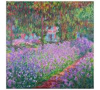 ArtPlaza Monet Claude-Artists Garden Panneaux Decoratifs, Bois MDF, Multicolore, 70x70 Cm