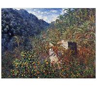 ArtPlaza Monet Claude - The Valley Sasso, Bordighera Panneau Décoratif, Bois, Multicolore, 80 x 1.8 x 60 cmAS91998