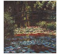 ArtPlaza Monet Claude - Water Lily Pond I Panneau Décoratif, Bois, Multicolore, 70 x 1.8 x 70 cmAS92044
