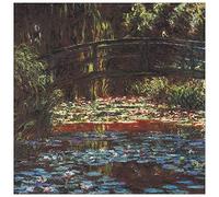 ArtPlaza Monet Claude-Water Lily Pond I Panneaux Decoratifs, Bois MDF, Multicolore, 100x100 Cm