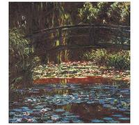 ArtPlaza Monet Claude-Water Lily Pond I Panneaux Decoratifs, Bois MDF, Multicolore, 70x70 Cm