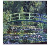 ArtPlaza Monet Claude-Water Lily Pond II Panneaux Decoratifs, Bois MDF, Multicolore, 70x70 Cm