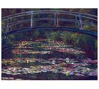 ArtPlaza Monet Claude-Water Lily Pond V Panneaux Decoratifs, Bois MDF, Multicolore, 80x60 Cm