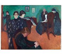 ArtPlaza Munch Edvard - Death in The sickroom Panneau Décoratif, Bois, Multicolore, 120 x 1.8 x 90 cmAS92271