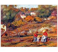 ArtPlaza Renoir Pierre-Auguste-Landscape at Cagnes Panneaux Decoratifs, Bois MDF, Multicolore, 80x60 Cm