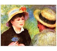 ArtPlaza Renoir Pierre-Auguste-Les Canotiers Panneaux Decoratifs, Bois MDF, Multicolore, 80x60 Cm