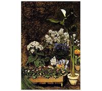 ArtPlaza Renoir Pierre-Auguste - Mixed Spring Flowers Panneau Décoratif, Bois, Multicolore, 60 x 1.8 x 90 cmAS92764