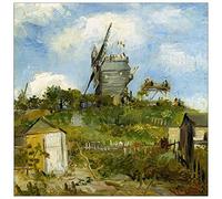 ArtPlaza Van Gogh Vincent - Blut Fin Windmill Panneau Décoratif, Bois, Multicolore, 50 x 1.8 x 50 cmAS90585