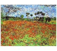 ArtPlaza Van Gogh Vincent-Poppy Fields Panneaux Decoratifs, Bois MDF, Multicolore, 80x60 Cm