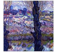 ArtPlaza Van Gogh Vincent - View of Arles Panneau Décoratif, Bois, Multicolore, 50 x 1.8 x 50 cmAS90985