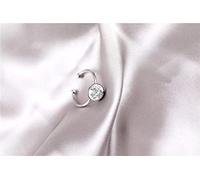 ARTQ Anneau De Pierre Bague en Pierre Naturelle Turquoise Blanche Perles Rondes Bague D'Ouverture Réglable Boho Délicate Simple Déclaration Classique Saint Valentin Cadeau pour Femme Petite Amie