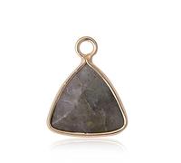 ARTQ Colliers pour Pièrres Naturelles Femme Triangle Irrégulier Labradorite Collier en Pierre Naturelle Chakras Cristal De Guérison Collier Pendentif en Pierres Précieuses Bijoux Cadeau Saint Valenti
