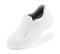 Artra Arica Chaussures de sécurité S2 SRC Blanc - Chaussures de travail légères avec embout en acier antidérapant pour la restauration, la médecine et les soins, Blanc., 38 EU