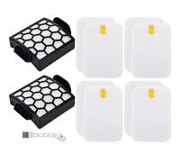 Artraise Filtre de rechange pour aspirateur vertical Shark NV255 NV251 NV150 NV151 ZU62 ZU62C ZU60 Navigator Zero-M auto-nettoyant Pet Pro Lift Away Rotator vertical, pièce #1238FT60 & 1239FT60 (noir)