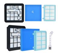 Artraise Lot de 2 filtres de rechange pour Philips aspirateur traîneau PowerPro Compact et Active FC9331/09 FC9332/09, accessoires FC8010/01 Bleu/blanc