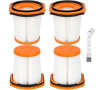 Artraise WS642AE Lot de 4 filtres de rechange pour aspirateur Shark WS642AE WS640AE Wandvac auto-vide ultra léger et puissant sans fil