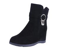 ARtray Bottes d'hiver doublées pour femme - Antidérapantes - Bottes de neige tendance - Strass scintillants - Bottes de neige d'extérieur - Chaussures de fête intelligentes - Bottines souples et