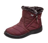 ARtray Bottes doublées pour femmes décontractées vintage rétro mi-mollet pointues à gros talons chaussures pour femmes 39, Vin 3., 36 EU