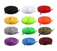 ARtray Lacets pour enfants - Bleu - Élastiques - Non noués - Métal - Fermeture par capsule - Lacets plats - Pour enfants - Ronds - Élastique - Sans attache - Lacets en satin - 60 cm, Blanc., B