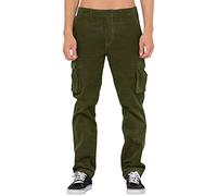 ARtray Pantalon droit en velours côtelé de couleur unie pour homme - Pantalon cargo extensible avec plusieurs poches - Salopette ample décontractée pour homme - Pantalon chaud quatre saisons pour le