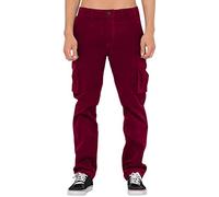 ARtray Pantalon droit en velours côtelé de couleur unie pour homme - Pantalon cargo extensible avec plusieurs poches - Salopette ample décontractée pour homme - Pantalon chaud quatre saisons pour le