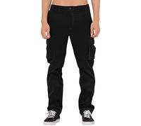 ARtray Pantalon droit en velours côtelé de couleur unie pour homme - Pantalon cargo extensible avec plusieurs poches - Salopette ample décontractée pour homme - Pantalon chaud quatre saisons pour le