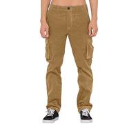 ARtray Pantalon droit en velours côtelé de couleur unie pour homme - Pantalon cargo extensible avec plusieurs poches - Salopette ample décontractée pour homme - Pantalon chaud quatre saisons pour le