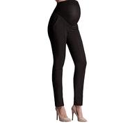 ARtray Pantalons de grossesse en caoutchouc sur les bosses pour femmes enceintes décontracté pull homme col en V, Noir , L
