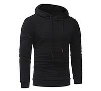 ARtray Sweats à capuche en néoprène pour hommes avec cordon de serrage Chemisier à capuche classique pour hommes T-shirts, Noir , L