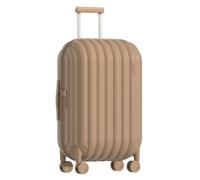 artrips Bagage à Main avec 8 Roues pivotantes, Bagage de 50,8 cm Rigide et léger en Polycarbonate, Valise de Voyage avec Motif de Pain, Serrure TSA, Marron, 47 L