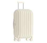artrips Bagage à Main avec 8 Roues pivotantes, Bagage de 50,8 cm Rigide et léger en Polycarbonate, Valise de Voyage avec Motif de Pain, Serrure TSA, Marron, 47 L