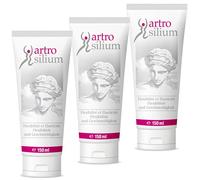Artrosilium Gel Silicium Organique 3x150ml | Gel Articulaire surconcentré en Silicium Organique | Idéal en Massage pour utilisation quotidienne | Cure de 3 mois | Lot de 3 tubes (3x150ml)