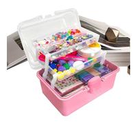 Arts and Crafts Box - 7.87 Inches Kids Creative Materials for Birthday Fun, Learning Coordination with Handcraft Activities, Craft Kit for Art Projects, Holiday, Gifting