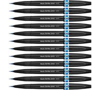 Arts Brush Sign Pen Artist Sesf30c-Sx, Lot De 12 Feutres Pinceaux Pointe Souple Extra-Fine, Bleu Ciel