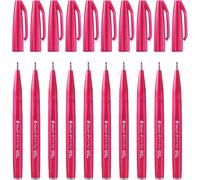 Arts Brush Sign Pen Ses15c-B2x, Feutre Pinceau, Rouge Framboise, Lot De 10