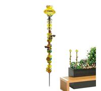 Arts de jardin d'abeilles, bâtons pour pots d'abeilles, piquet de jardin d'abeilles, piquet de jardin pour attraper la lumière des abeilles, piquets de jardin d'abeilles enfichables