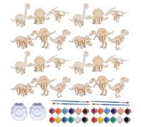 Arts et Artisanat de Dinosaures,Puzzles Artisanaux 3D | Kits De Construction en Bois | pour Famille Tout-Petits Salle de Classe Fête École à la Maison Maternelle Vacances Salle de Jeux