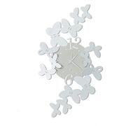 Arts et métiers Cod. 3220 C26 Horloge Papillon Blanc, métal 32 x 56h
