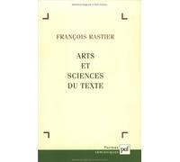 Arts et sciences du texte