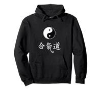 Arts Martiaux Aïkido Tao Yin Yang Symbole caractères Chinois Sweat à Capuche